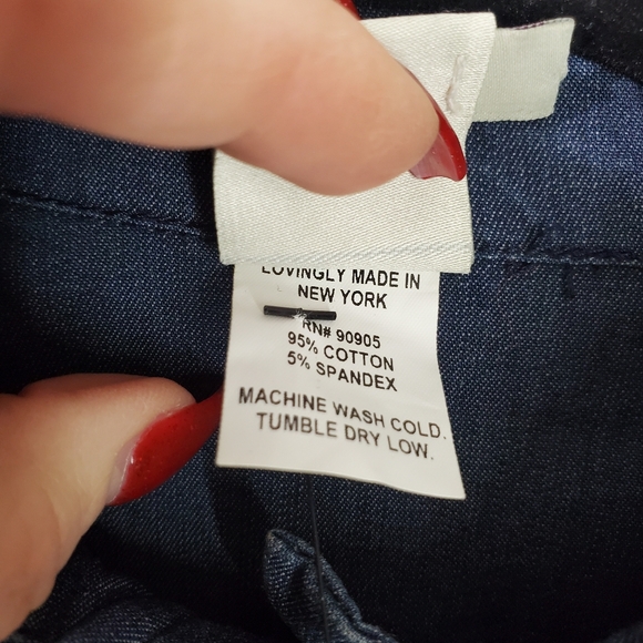 $595 Malia Mills Women's Blue Denim Jumpsuit Size 2 - Picture 11 of 14